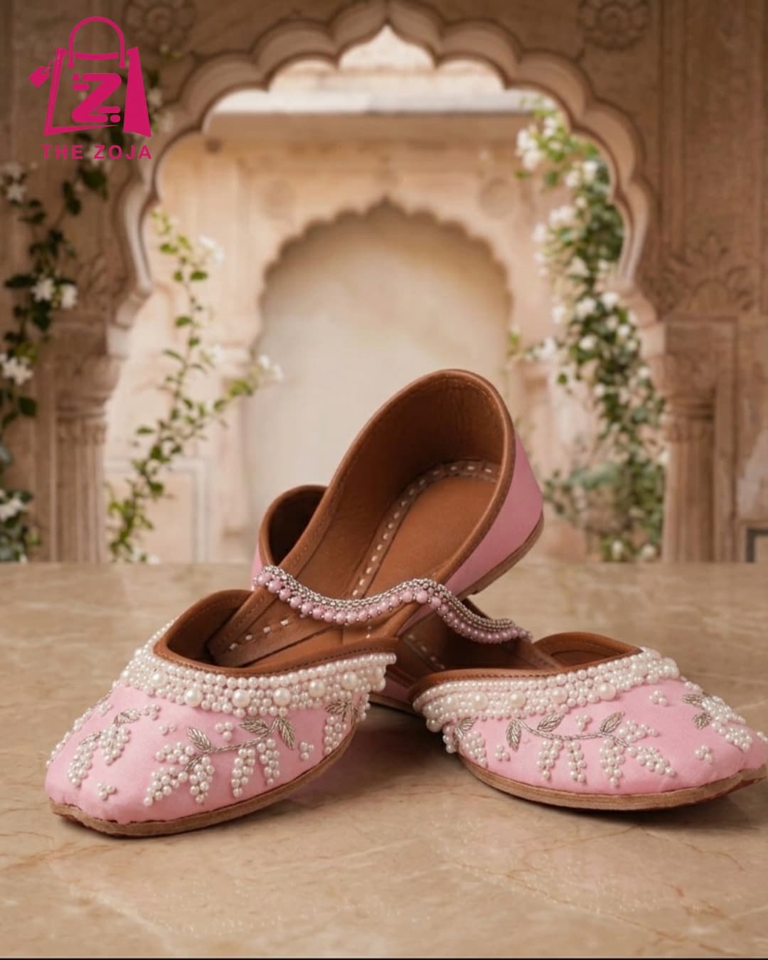 Baby Pink Pearl Khussa