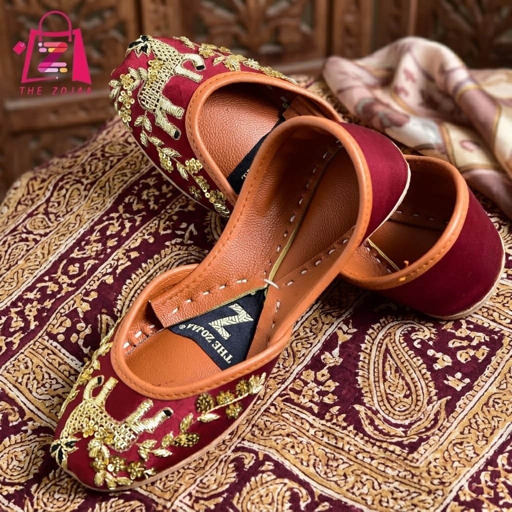 Royal Maroon Khussa