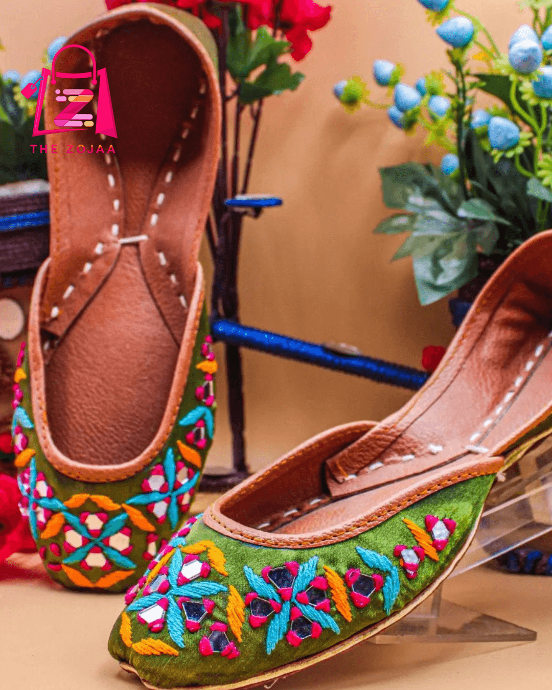 Multi-Color Embroidered Khussa