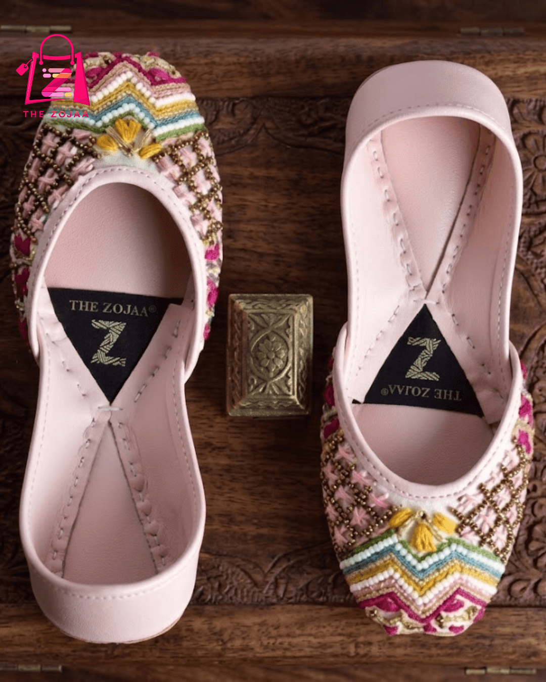 Shehnai Pink Khussa