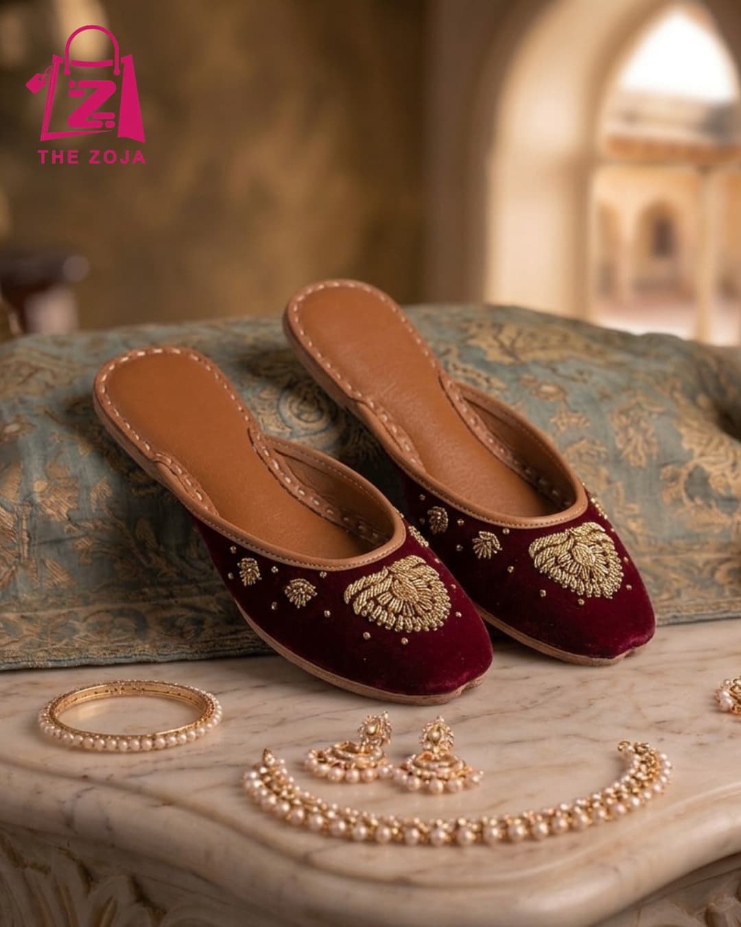 Mughal Noor Backless Jutti