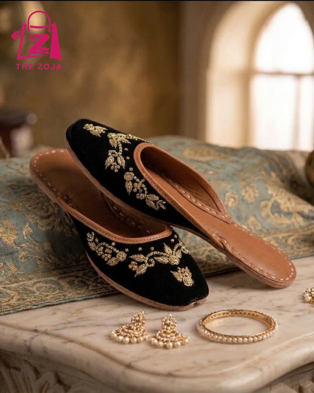 Noor-e-Shab Backless Jutti 