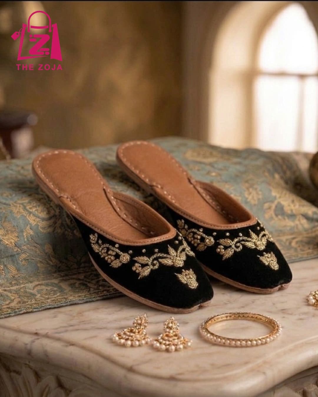 Noor-e-Shab Backless Jutti 